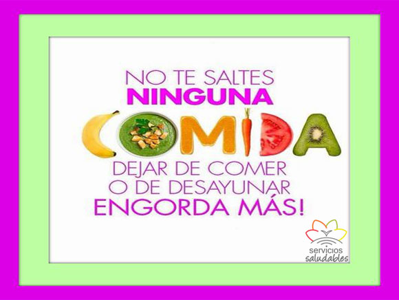 No desayunar o saltear comidas nos impide controlar nuestro peso corporal