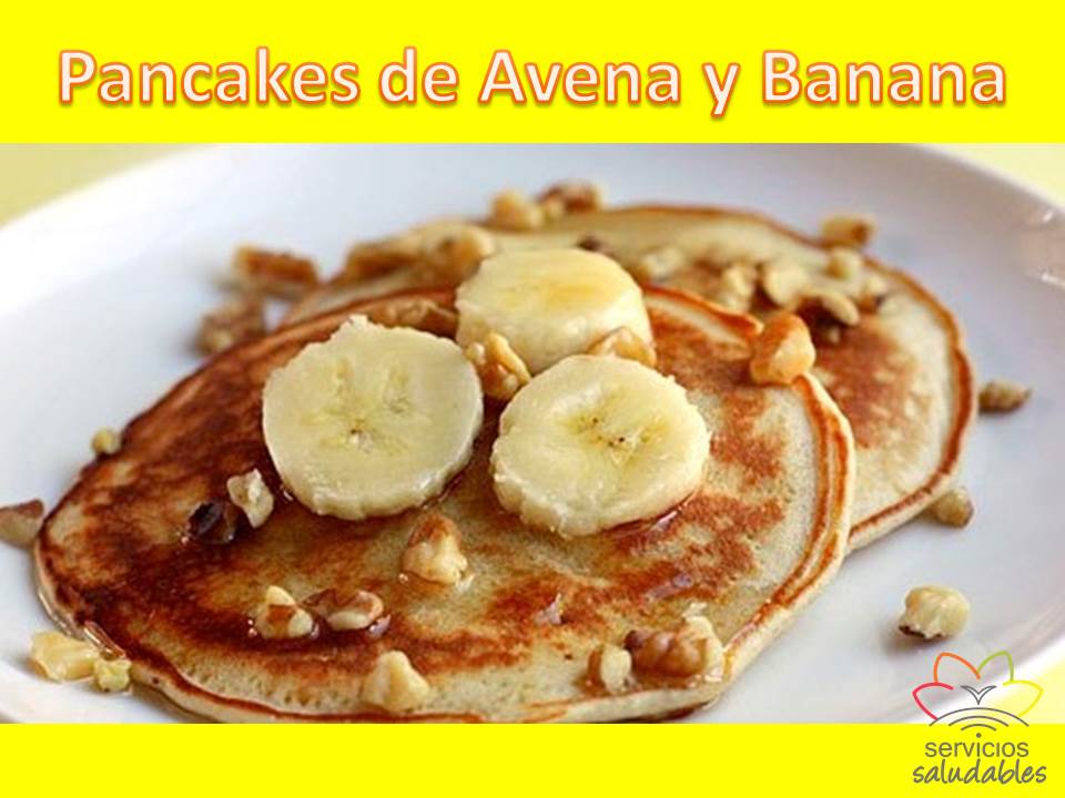Lunes con Pancakes de Avena y Banana Lunes con Pancakes de Avena y Banana